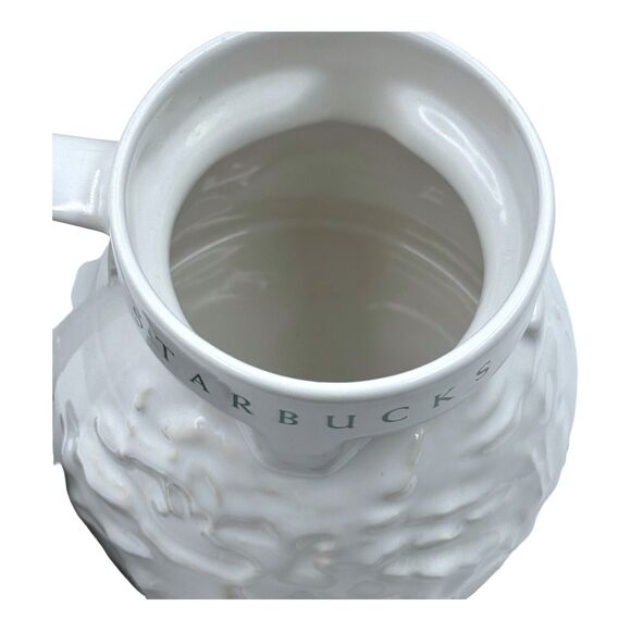 Vintage 1997 Starbucks Mug AROUND THE WORLD Embossed Ceramic Globe Lid Travel - Picture 12 of 16